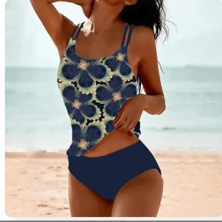 Vintage High-Waist Swimwear