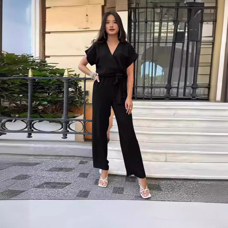 V-Neck Jumpsuit