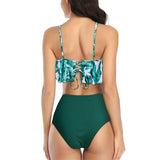 Tropical High-Waist Swimsuit