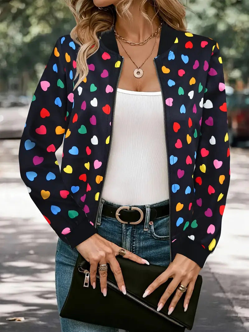 Colorful Zipper Jacket