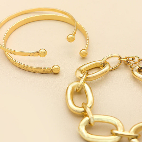 Arrow Bump Surface  Bracelet Thick Chain Bracelet