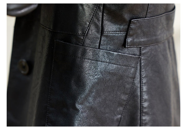 Chic Leather Coat