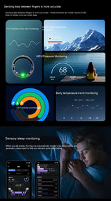 Smart Ring Blood Sugar Testing Sleep Health Monitoring Ring