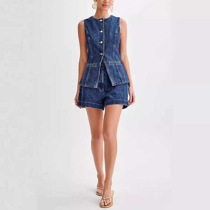 Denim Suit Set
